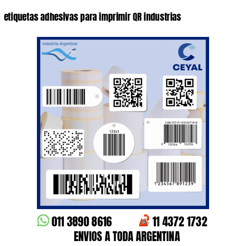 Etiquetas Adhesivas Para Imprimir Qr Industrias Etiquetas Flores