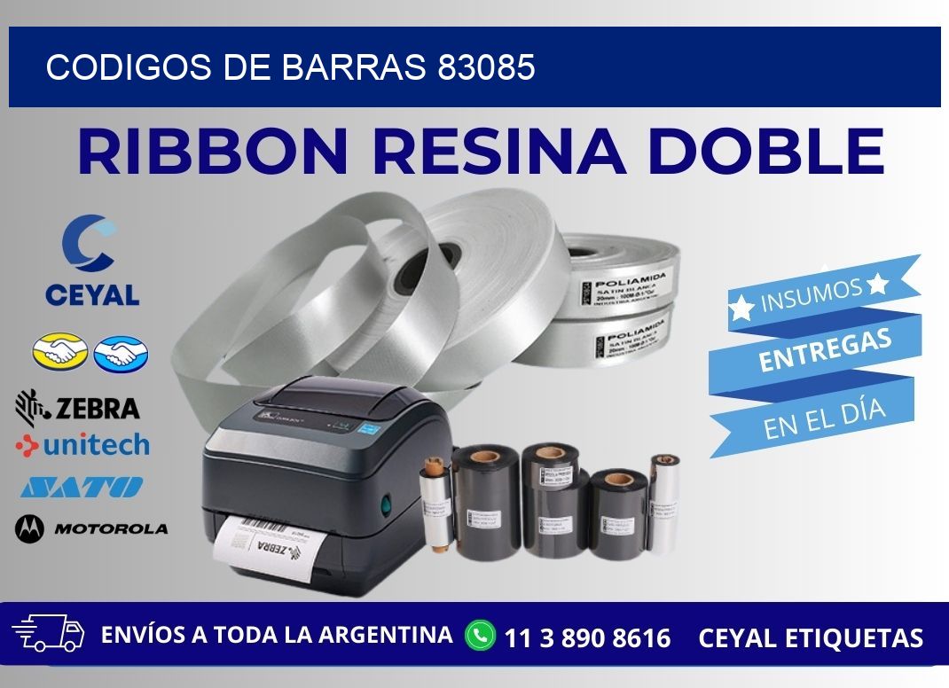 CODIGOS DE BARRAS 83085