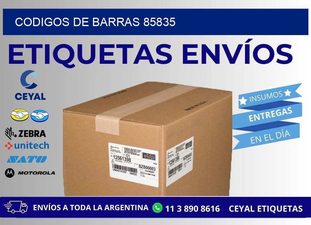 CODIGOS DE BARRAS 85835