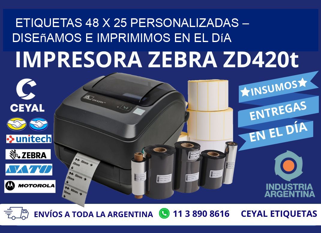 Etiquetas 48 x 25 Personalizadas – Diseñamos e Imprimimos en el Día