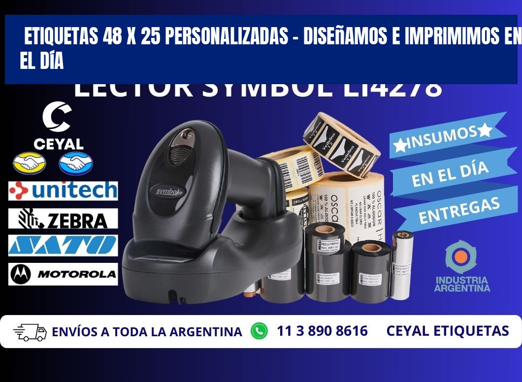 Etiquetas 48 x 25 Personalizadas – Diseñamos e Imprimimos en el Día